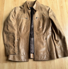 MARC CAIN Lederjacke, Beige, Used-Look, Gr. N3 (36-38)