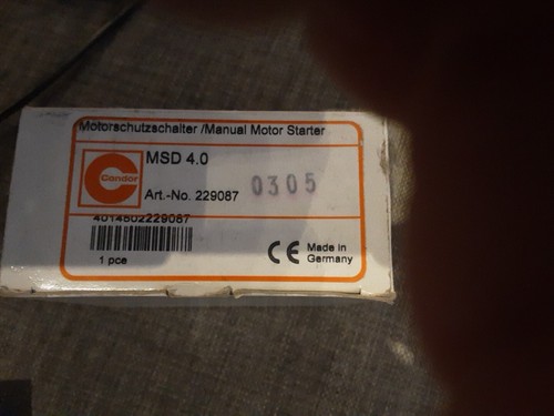 Motorschutzschalter msd 0 - motorschutzschalter,