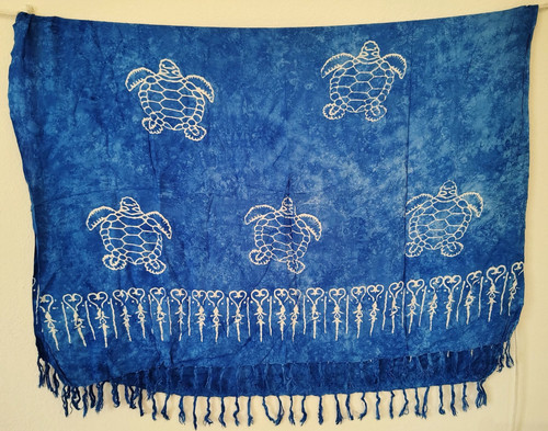 Pareo tuch sarong blau - pareo,