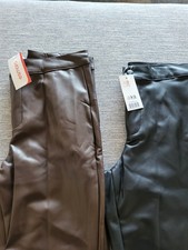 Winter Leder Leggings,neu