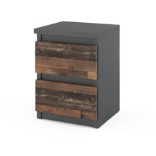 Nachttisch 30 CM Grau Vintage