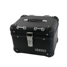 Topcase für Yamaha YQ 100 Aerox im robusten 30 Liter Black Aluminium-Design