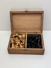Schachspiel Holz Vintage