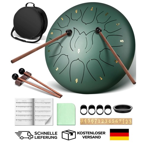 Steel tongue drum zoll 13 - steel,