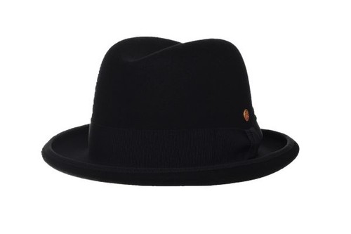 Mayser homburg wolle schwarz - wolle,