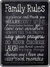 Blechschild 40x30 cm Family