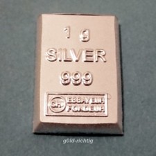 1 - 100 GRAMM SILBERBARREN 1g 10g 100g Silber ESG Valcambi 999 Feinsilber Barren