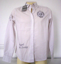 HV Polo Hemdbluse  Langarm Damen zartels lila getreift L