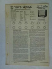 Reparaturdiensthilfe mit Schaltplan: Philips Service. 22 Röhren Fernseh-Tischger