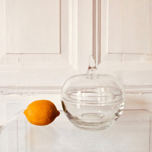Große apfel deckel dose - große, glas