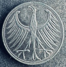 5 Mark 1968 G BRD Silberadler