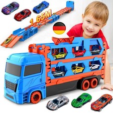Transport Truck Spielzeugautos Rennbahn Truck Spielzeugauto mit 6 Rennautos Set.