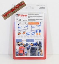 Preiser H0 1:87 - Set Bausatz "Einrichtung KFZ Werkstatt" - Art. 17186 - F 355