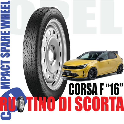 Notrad opel corsa 4 - notrad, 16"