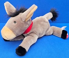SIGIKID  ESEL STOFFTIER 35 CM DONKEY GRAU HALSTUCH KUSCHELTIER ROTE PFOTE