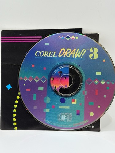 Corel draw 1994 - 3, disc