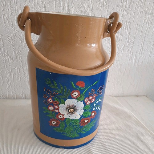 Vintage aluminium milch kanne - milch,