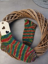 Stricksocken,Sneakersocken 41/42 handgestrickt, Handarbeit ,Wollsocken 
