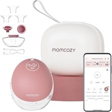 Momcozy Freihändige Milchpumpe Mobile Flow | M9 Upgrade Rot 1 Stück / Neu & OVP
