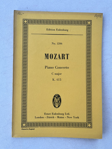 Noten mozart v - k.-v., 415