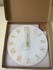 Wanduhr Goldcreme 12 Zoll 30cm, Lautlos Wanduhr