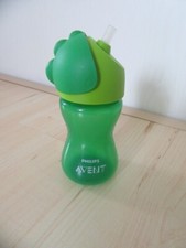 Kinder-Trinkflasche Dino, Philips Avent für Jungen, grün, 250 ml, wenig benutzt
