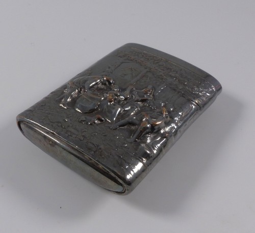 Silber streichholzdose - silber,