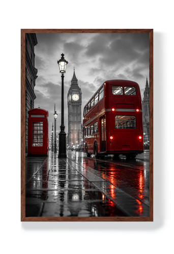 London red bus regen - szene, big