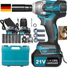 Für Makita Akku Schlagschrauber Akkuschraube bürstenlos w/ Akku und Ladegerät