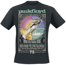 Pink Floyd T-Shirt Herren WYWH Tracklist schwarz Band-Merch, Bands