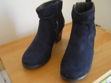 Damen Stiefeletten von Jana ,Gr.39 ,Wildleder softline , dunkelblau