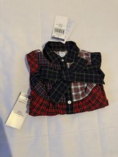 Kariertes Baumwolle-Hemdkleid