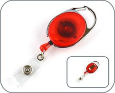 5 x Skipasshalter, Ausweishalter, Ausweisjojo, Skipassjojo, Yoyo, rot