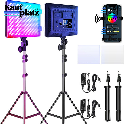 Rgb videolicht panel 50w - rgb,
