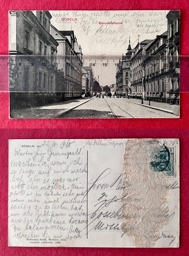 Döbeln 1910 blick die - dÖbeln,