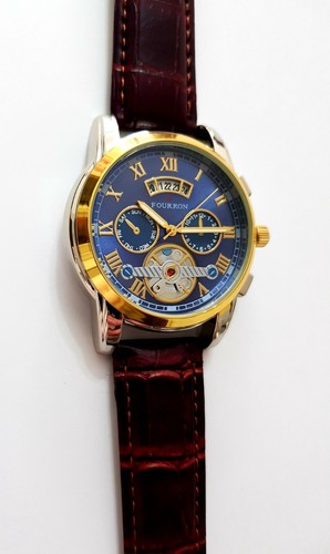 Luxus look fourron - luxus, herrenuhr