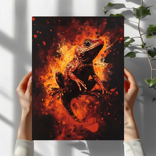 Feuersalamander premium poster - feuersalamander,