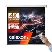 celexon elektrische Heimkino und Business Motor-Leinwand Eco 180 x 180 cm 1:1