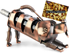 Weinflaschenhalter Metall Hund