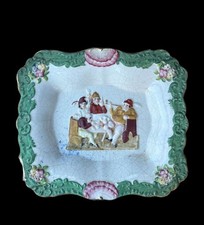 SELTENE antike Staffordshire "Schmuggler" Wandrelief Fayence 19. Jahrhundert