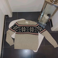 Wollpullover L 42 44 Abercrombie&Fitch Norweger strickpulli kuschelig TopZustand
