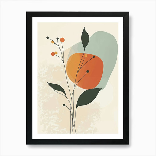 Abstrakte blume kunstdruck - 78,