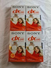 4x Sony 240 DX VHS Video