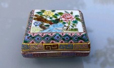 Antiker Chinesischer Porzellan Emaille Kasten aus der Daoguang Zeit 堂慎德製 um 1833