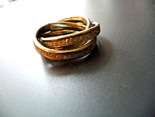 Moderner Dreier-Rring mit Zirkonia besetzt (Trinity-Ring) 19