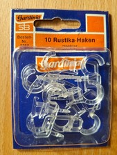 Gardinia Faltenlegehaken Rustika-Haken für Gardinenringe Ø Öse 10,2mm Vorhanghak