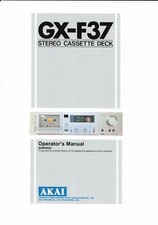 Akai  Bedienungsanleitung user manual owners manual  für GX-F 37  Copy