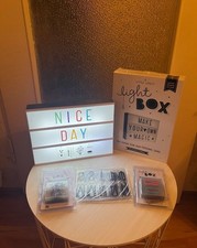 Lightbox Set mit über 160 Buchstaben & Ziffern