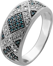 Diamantring Silber 925  54