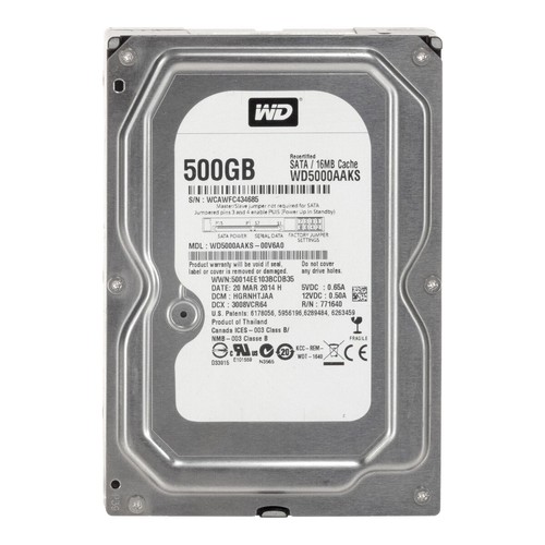 Festplatte wd5000aaks 500gb - wd5000aaks,